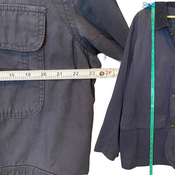 Chore Coat‎ Barn Jacket Mens XL Blue Workwear Ranch Retro Western Utility Rugged - Picture 9 of 12